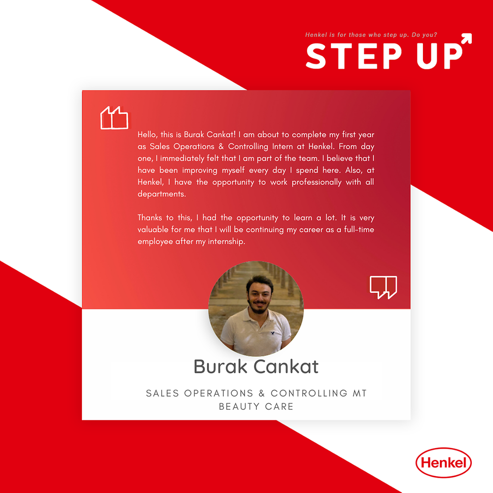 henkel-turkey-step-up-interns-burak-cankat-oct-2020