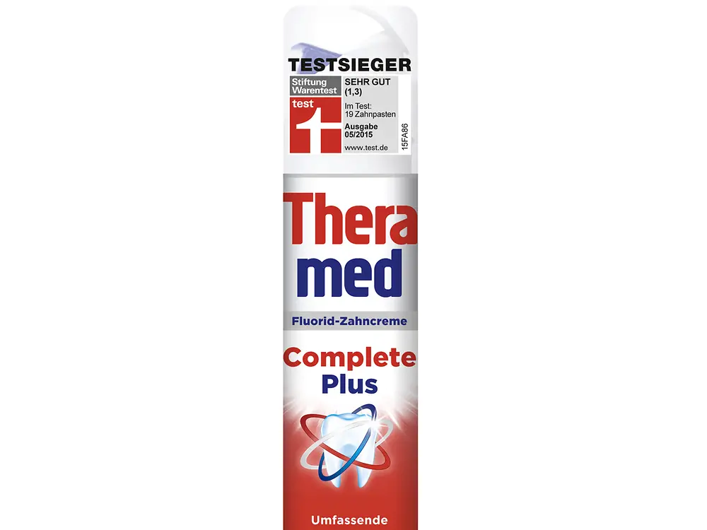 Stiftung Warentest: Die Bestnote für Theramed Complete Plus